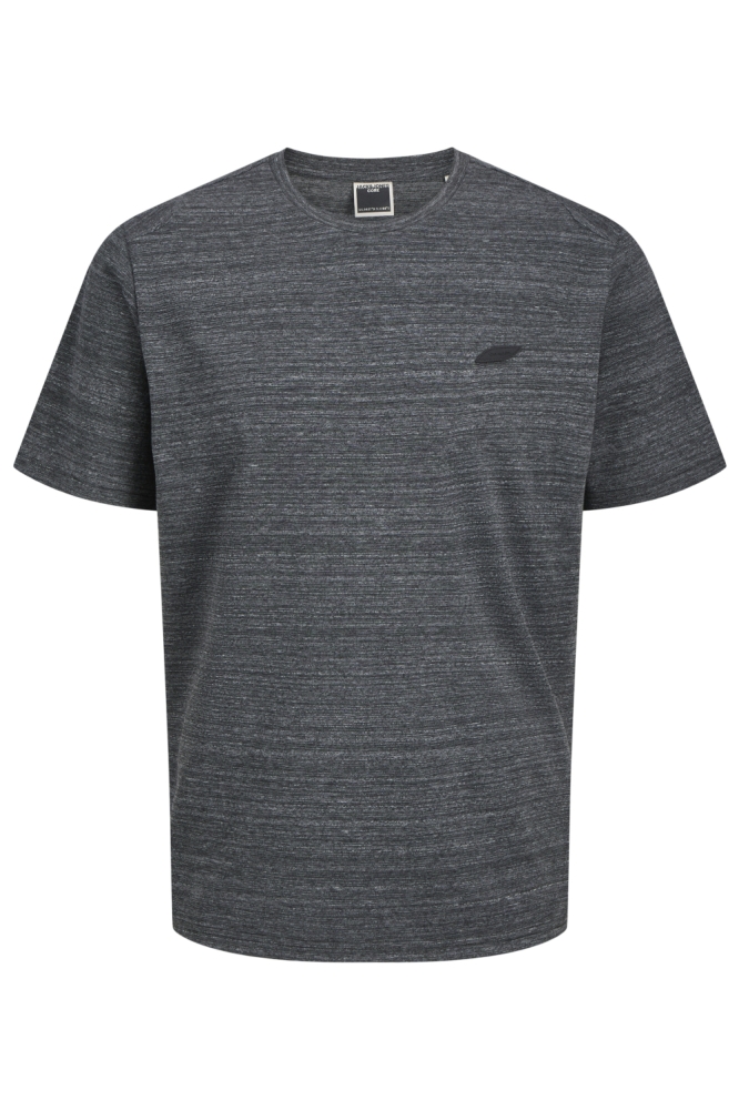 JCOPUFFER TEE SS CREW NECK SMU 12267072 BLACK/MELANGE